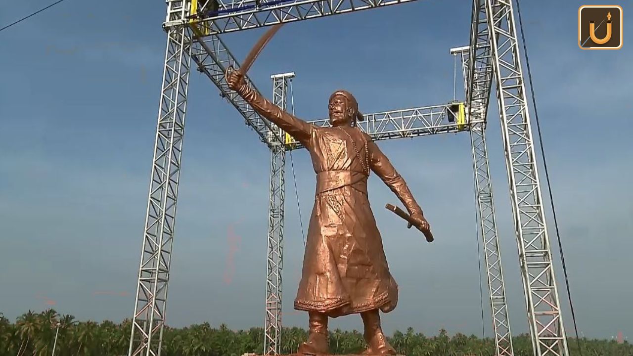 Usthadian Academy /PM Modi Unveils Shivaji Maharaj Statue at Rajkot Fort in Maharashtra